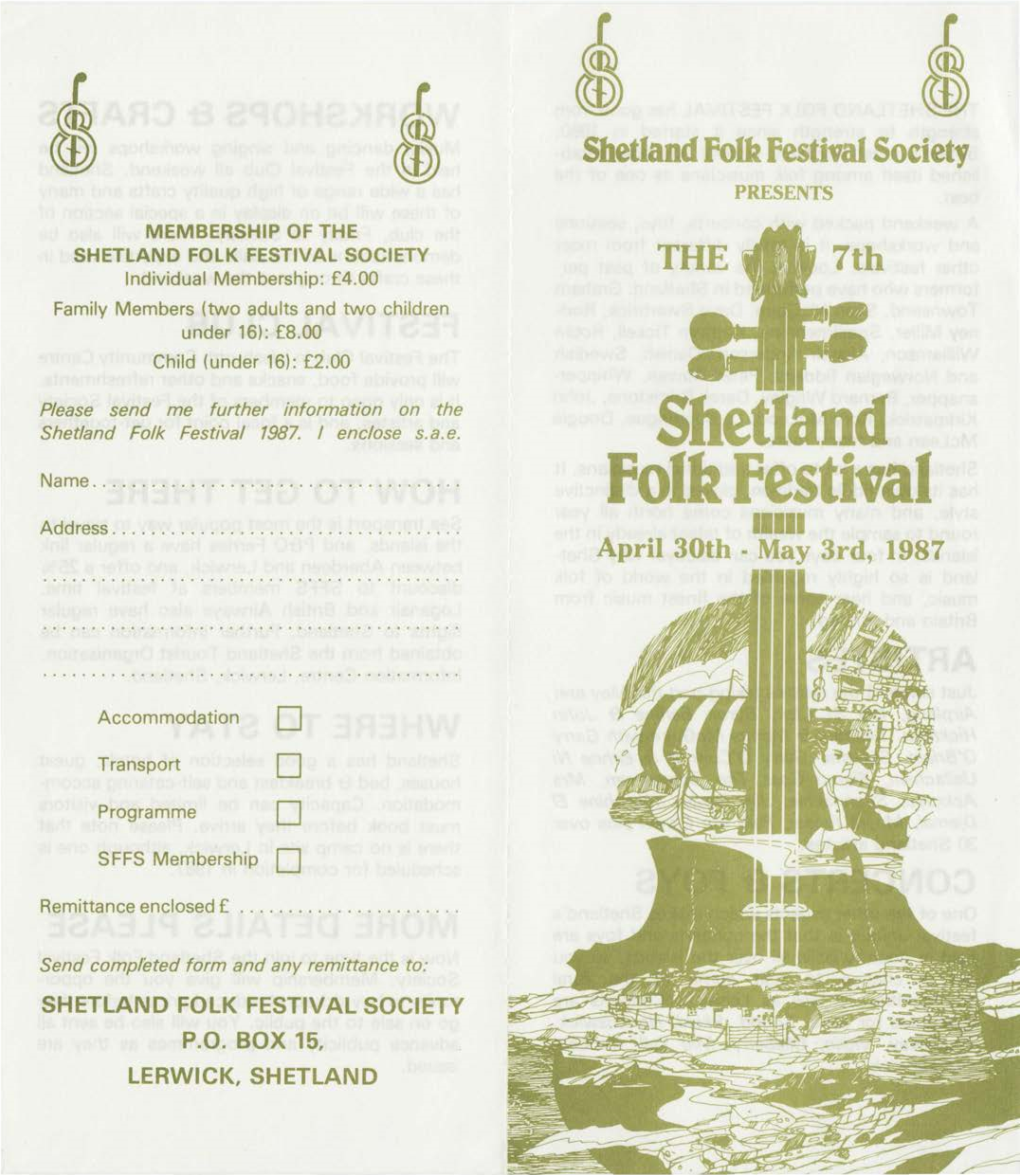 Festival Leaflet