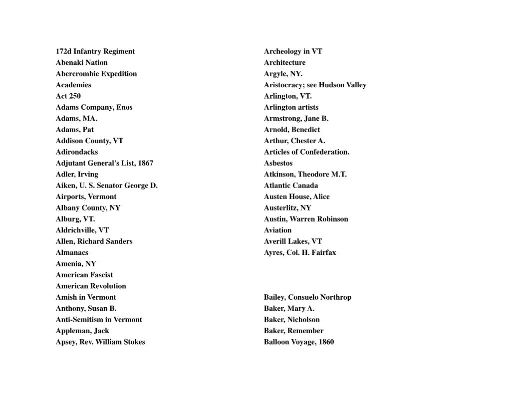 Research Files Index