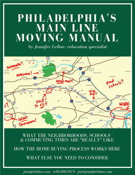 PHILADELPHIA's MAIN LINE MOVING MANUAL by Jennifer Lebow, Relocation Specialist
