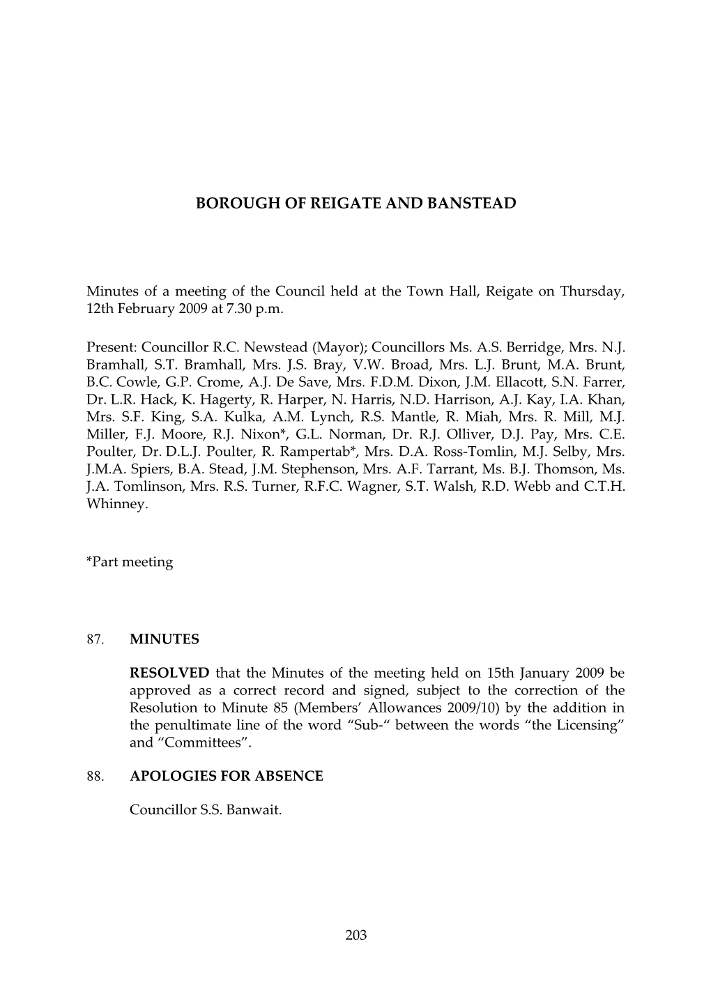 Borough of Reigate and Banstead s3