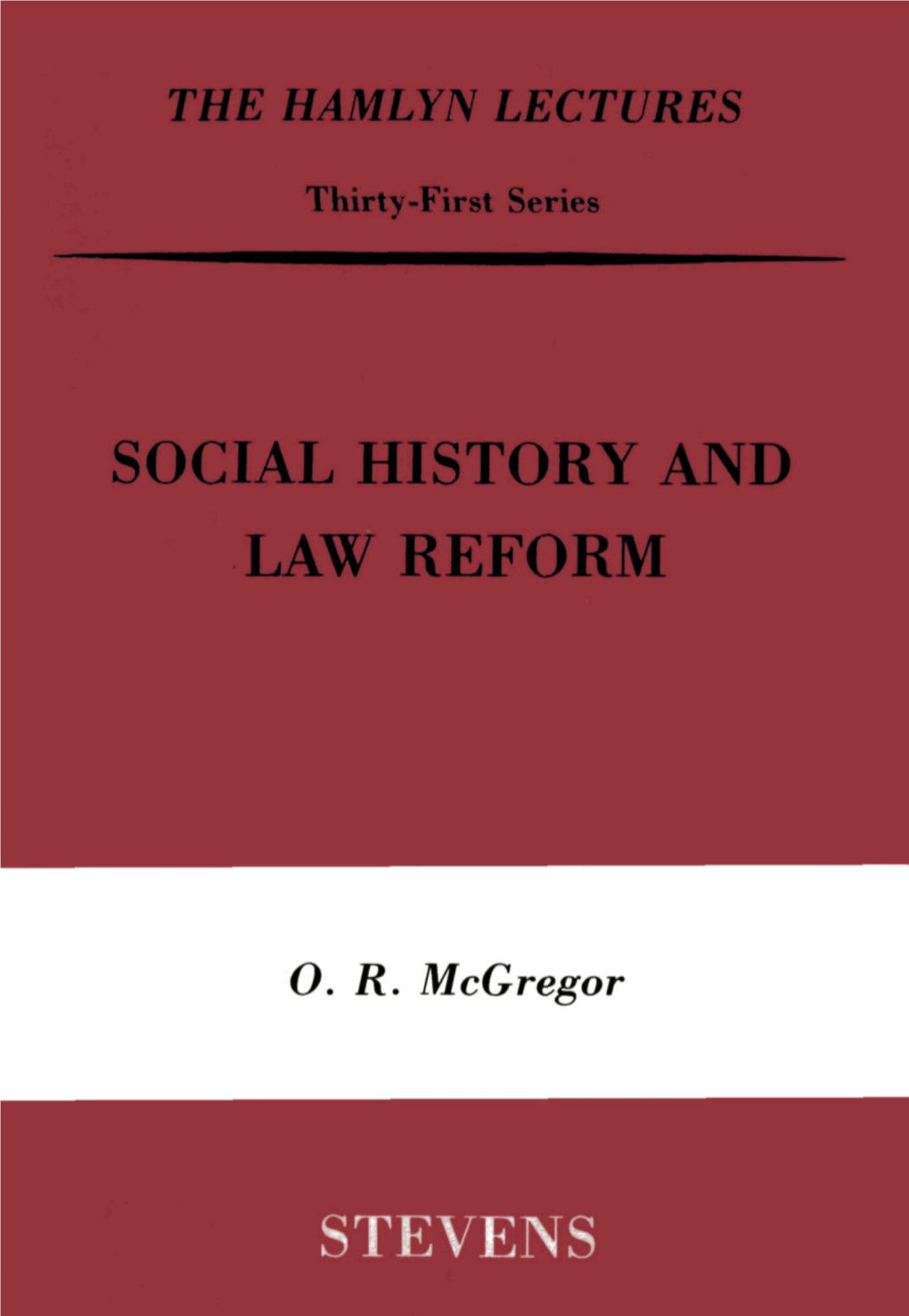 Social History and Law Reform