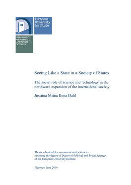 Seeing Like a State in a Society of States