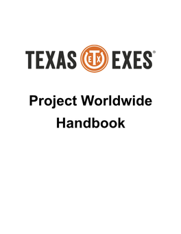 Project Worldwide Handbook