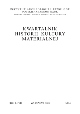 Kwartalnik Historii Kultury Materialnej