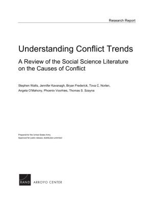 A Review of the Social Science Literature on the Causes of Conflict