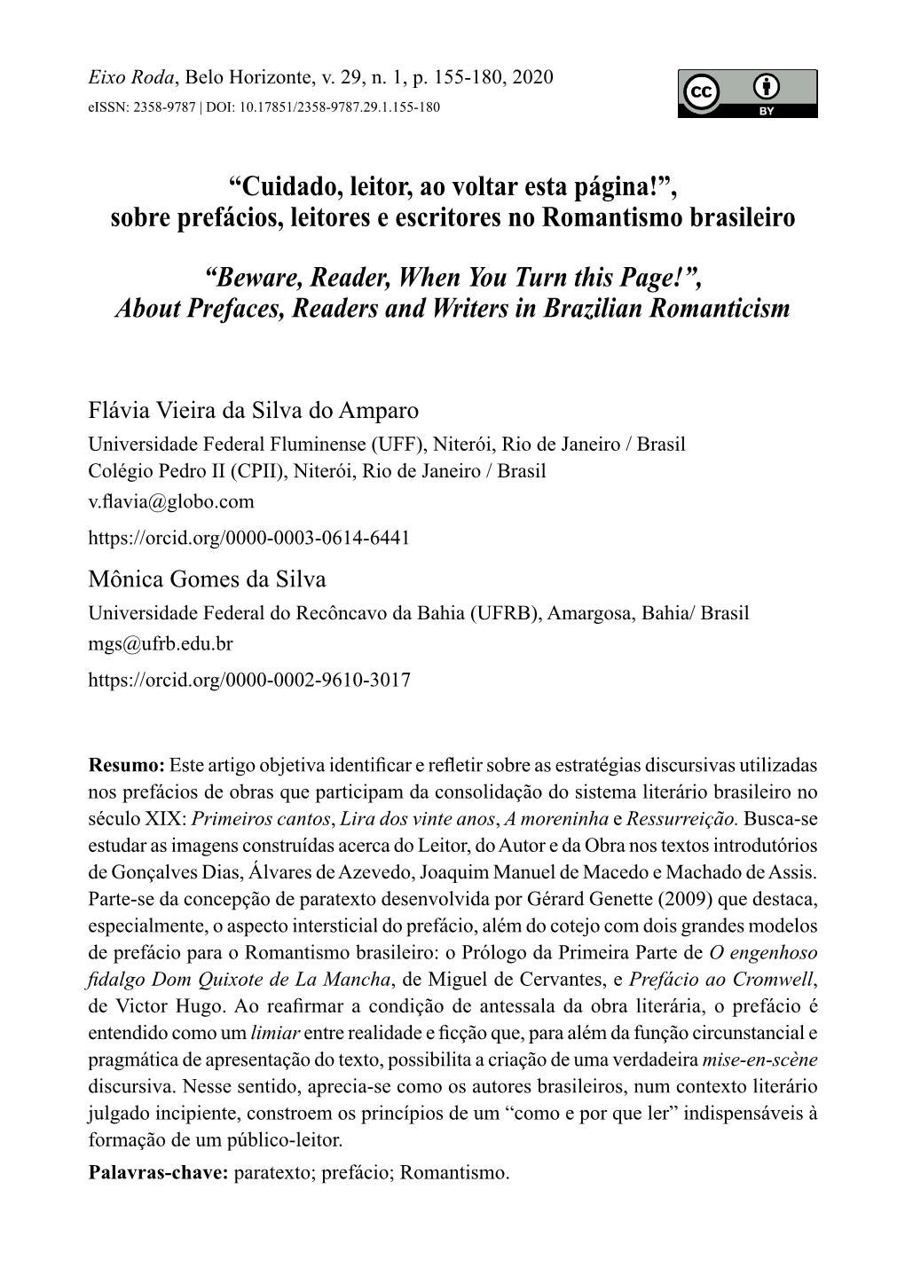 Sobre Prefácios, Leitores E Escritores No Romantismo Brasileiro