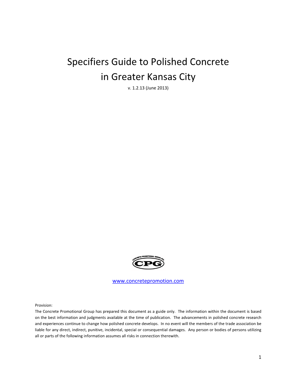 Specifiers Guide to Polished Concrete in Greater Kansas City V