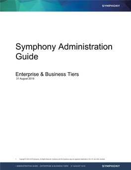 Symphony Administration Guide