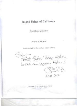 Inland Fishes of California