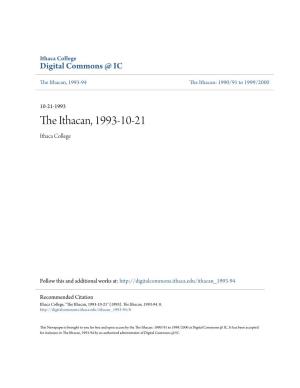The Ithacan, 1993-10-21