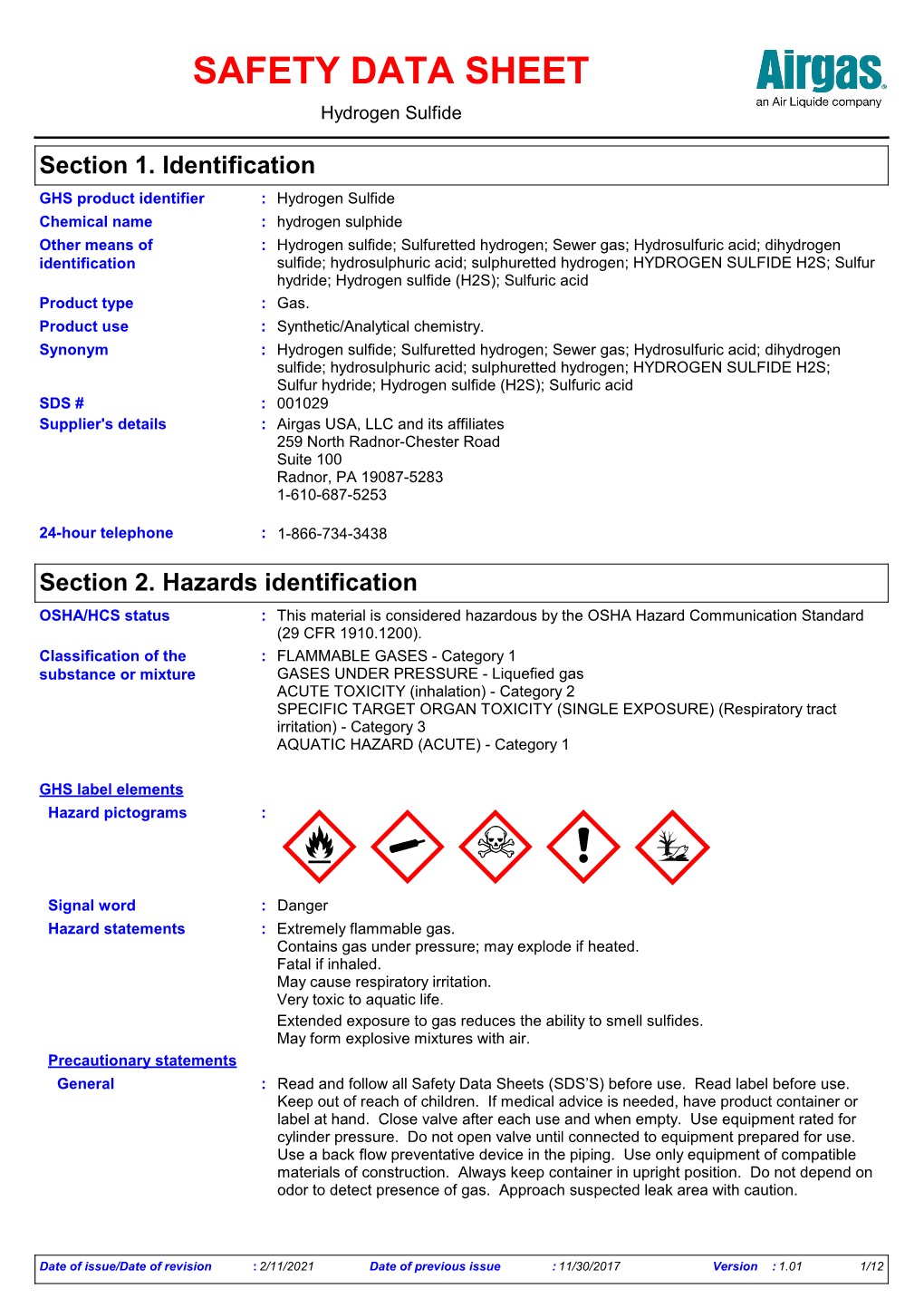 Hydrogen Sulfide