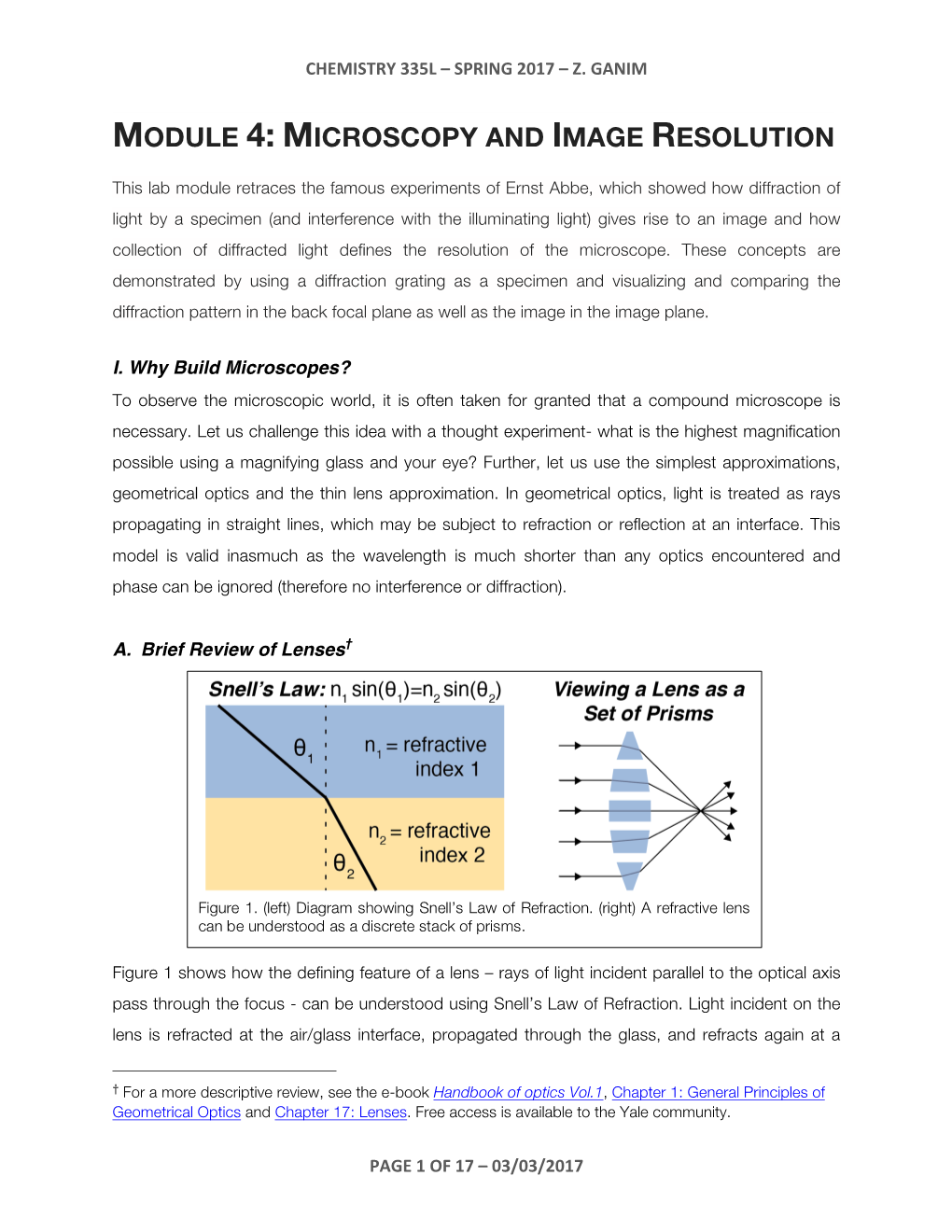 Microscopy and Image Resolution