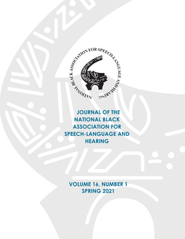 Journal of the National Black Association for Speech-Language and Hearing