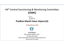 44Th Central Sanctioning & Monitoring Committee (CSMC)