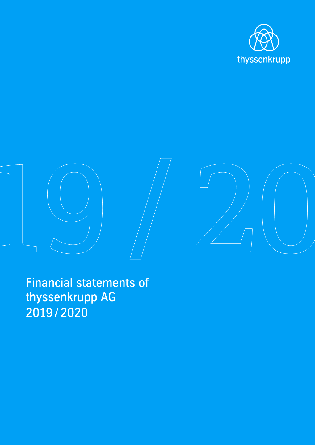 Financial Statements of Thyssenkrupp AG 2019/2020