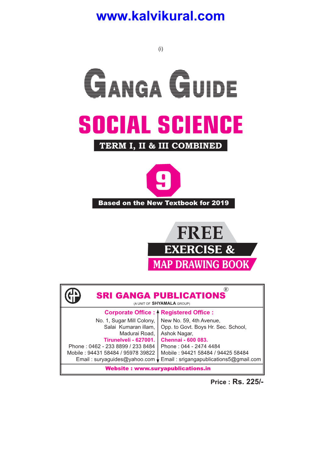 SOCIAL SCIENCE TERM I, II & III COMBINED 9 Based on the New Textbook for 2019