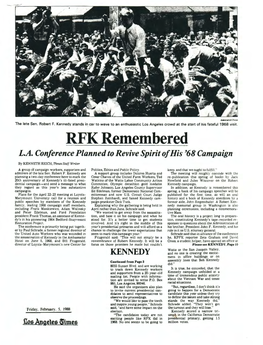 RFK Remembered L.A