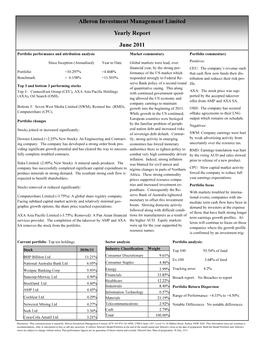 June 2011 Yearly Report
