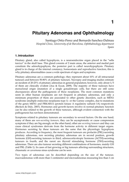 Pituitary Adenomas and Ophthalmology