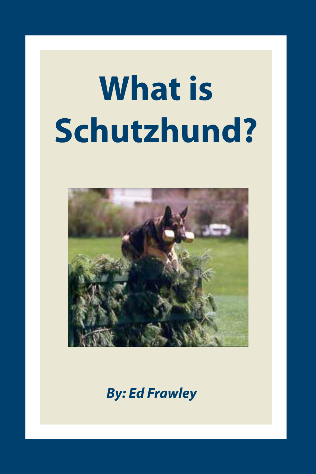 What Is Schutzhund?