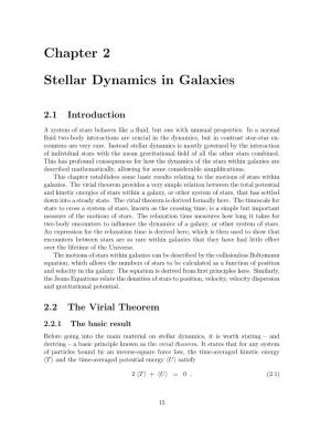 Chapter 2 Stellar Dynamics in Galaxies
