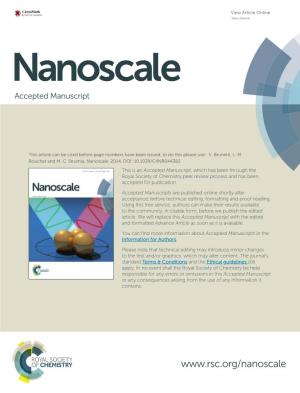Nanoscale Accepted Manuscript
