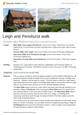 Leigh and Penshurst Walk