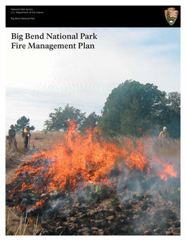 Big Bend National Park Fire Management Plan