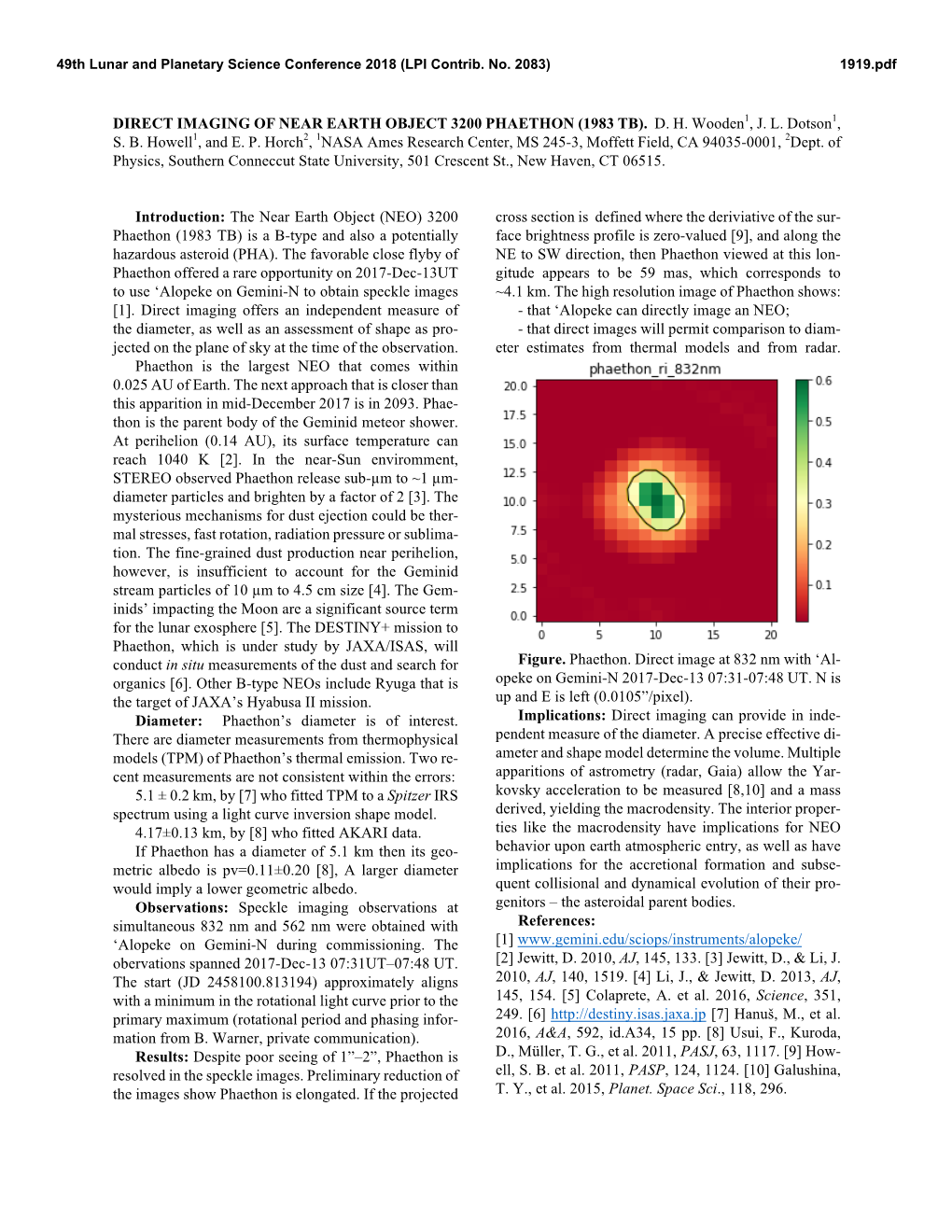 Direct Imaging of Near Earth Object 3200 Phaethon (1983 Tb)