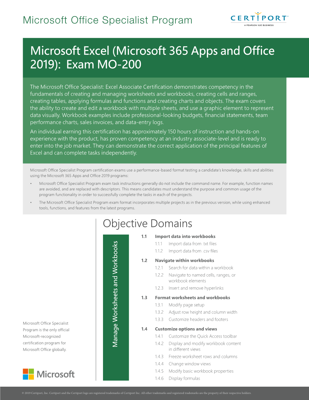 microsoft excel (microsoft 365 apps and office 2019) exam mo-200