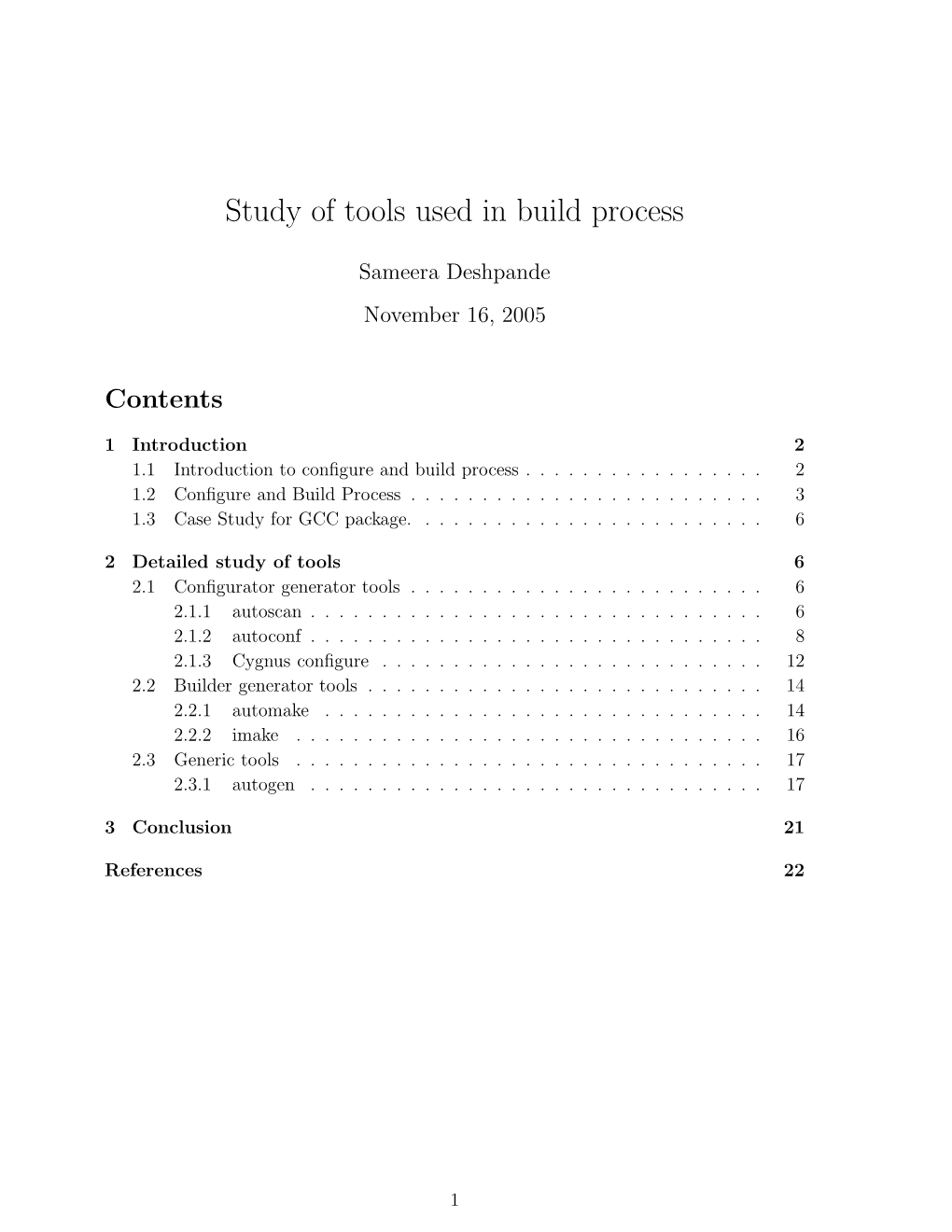 Study of Tools Used in Build Process