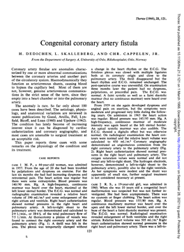Congenital Coronary Artery Fistula