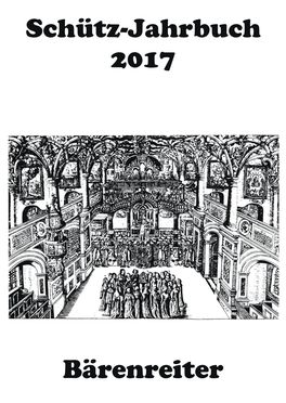 Schütz-Jahrbuch 2017 Bärenreiter