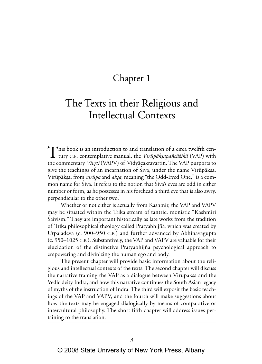The Texts in Their Religious and Intellectual Contexts