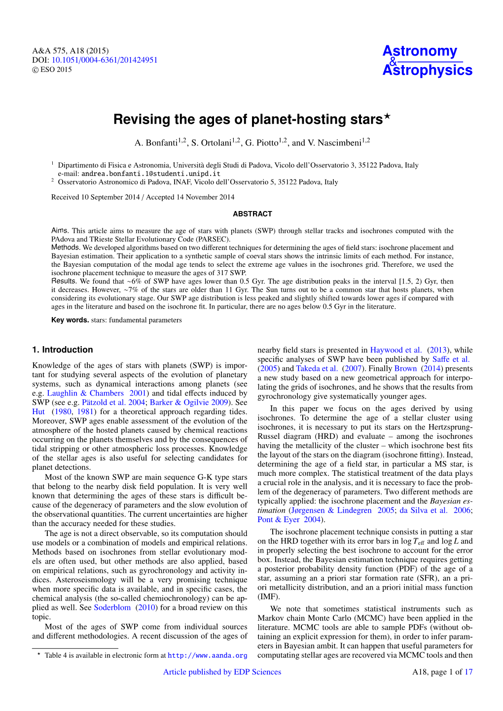 Revising the Ages of Planet-Hosting Stars⋆