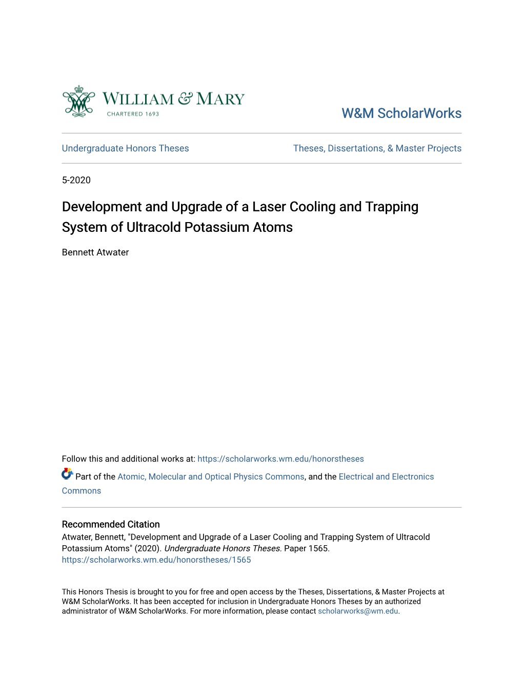 Development and Upgrade of a Laser Cooling and Trapping System of Ultracold Potassium Atoms