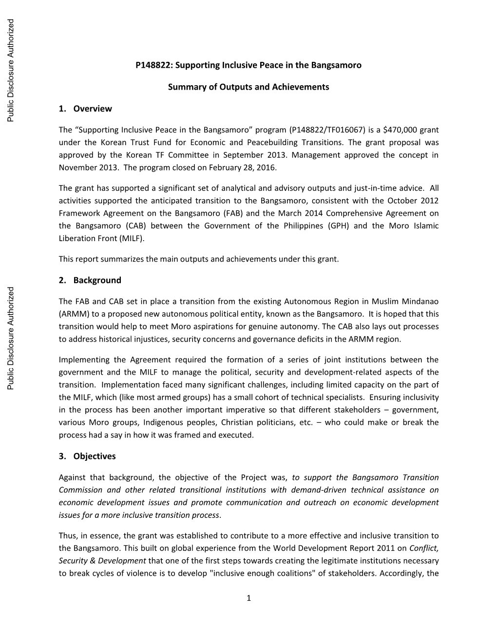 World Bank Document