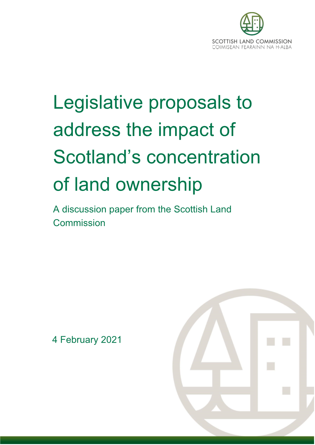 Legislative Proposals to Address the Impact of Scotland's Concentration