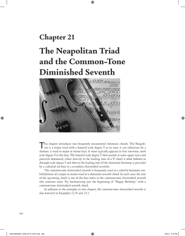 The Neapolitan Triad and the Common-Tone Diminished Seventh