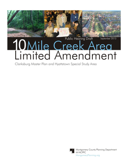 Ten Mile Creek Limited Amendment Public Hearing Draft 1