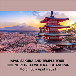 Japan Sakura and Temple Tour