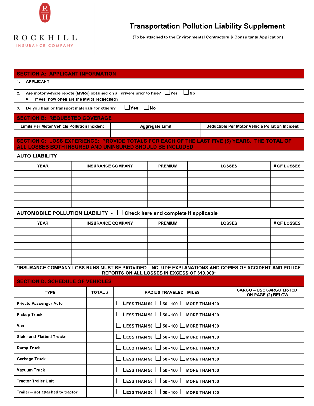 Environmental Services Application