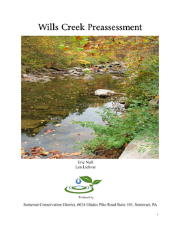 Wills Creek Preassessment