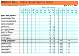 505 Bad Ischl - Ebensee - Altmünster - Gmunden - Laakirchen - Lambach