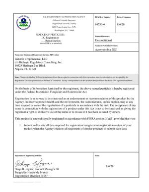 US EPA, Pesticide Product Label, Azoxystrobin 2SC,08/06/2020