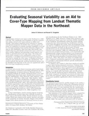 Evaluating Seasonal Variablity As an Aid to Cover-Type Mapping From