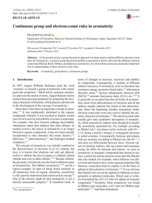 Continuous Group and Electron-Count Rules in Aromaticity