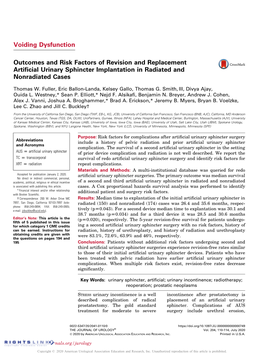 Outcomes and Risk Factors of Revision and Replacement Artificial