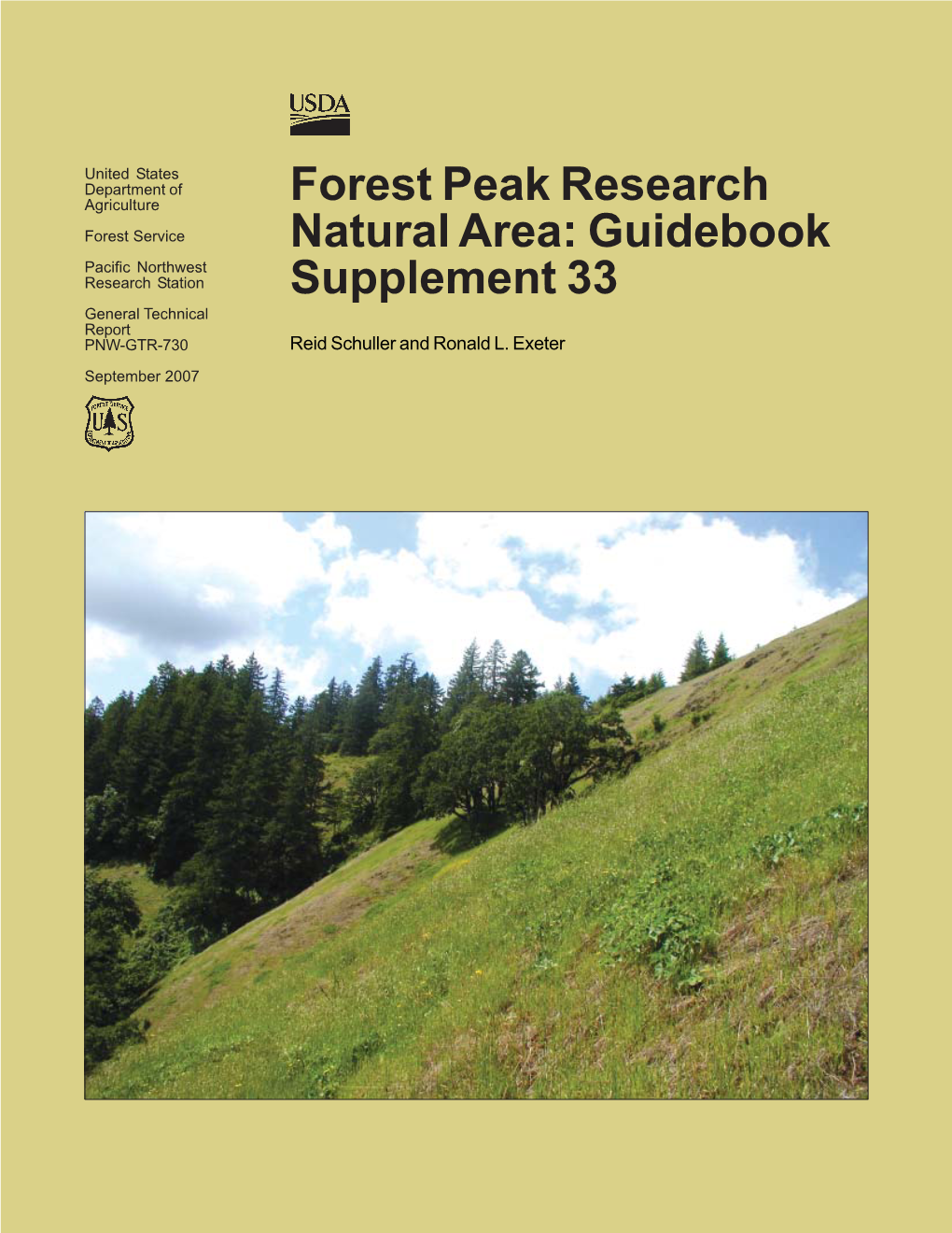 Forest Peak Research Natural Area: Guidebook Supplement 33