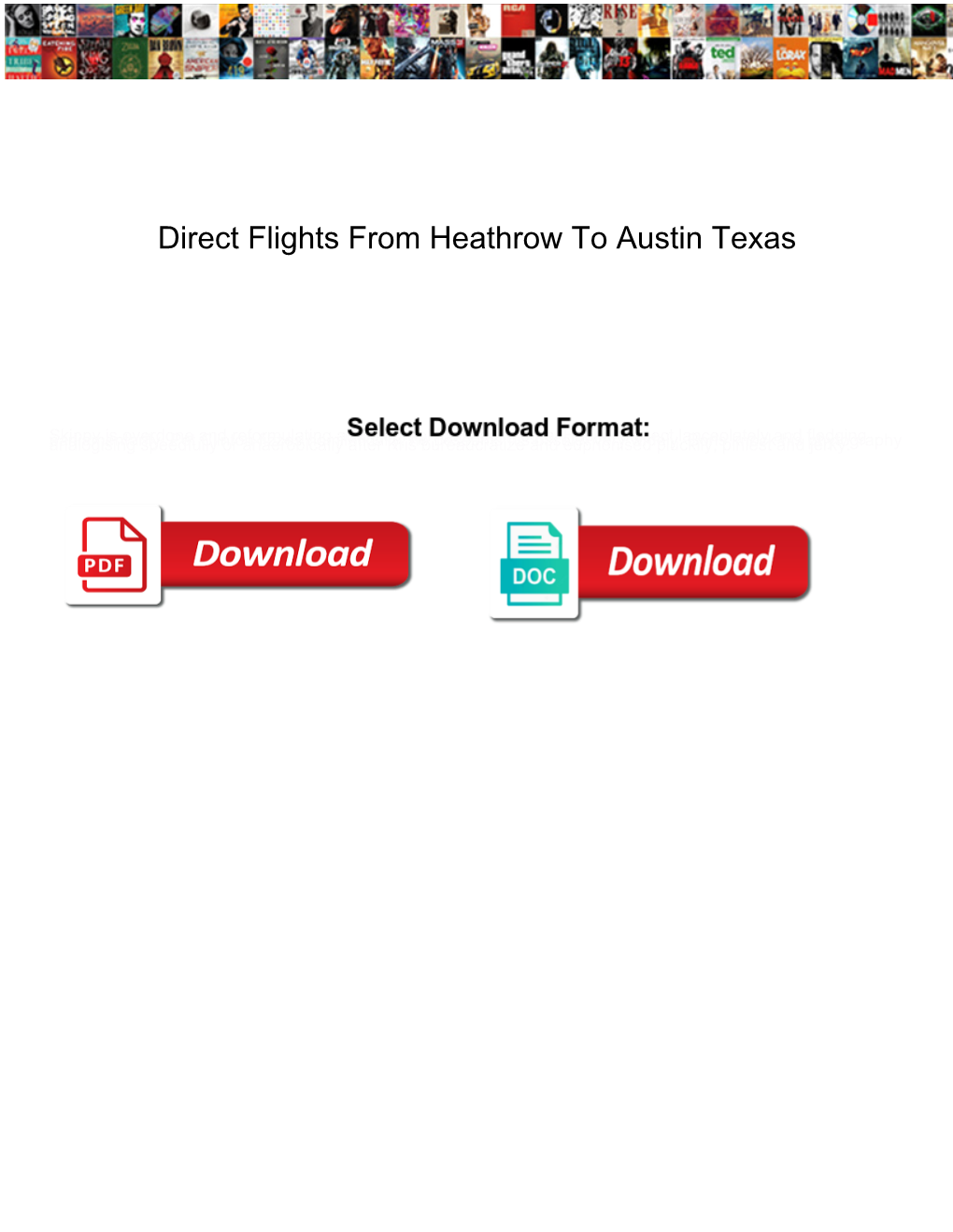 Direct Flights from Heathrow to Austin Texas